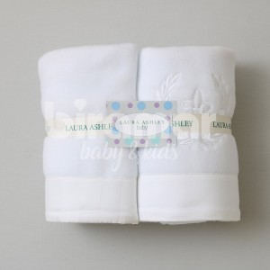 Cobertor Soft para Bebê 02 Peças Royal Branco
