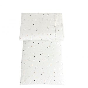 Colchonete para Carrinho de Bebê com Fronha New York Mini Triângulo Colorido
