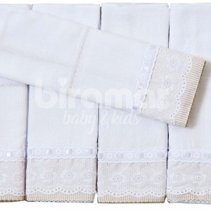Conjunto 5 Fraldas para Bebê Cremer Luxo Bless Nude