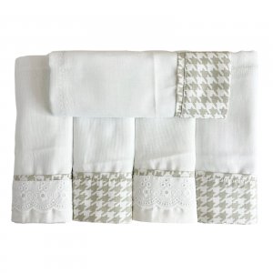 Conjunto 5 Fraldas para Bebê Cremer Luxo Windsor Bege