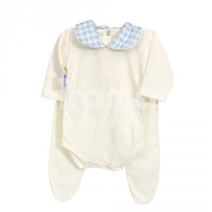Conjunto Clássico 2 Peças para Bebê Windsor Azul - Tamanho Único