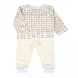 Conjunto Pagão para Bebê 3 Peças Windsor Bege - Tamanho Único