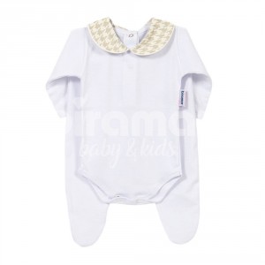 Conjunto Clássico 2 Peças para Bebê Windsor Bege - Tamanho Único