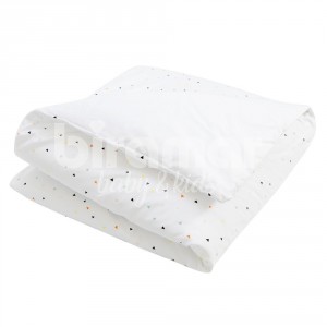 Edredom de Berço Estampa Dupla Face e Duvet New York Mini Triângulo Colorido