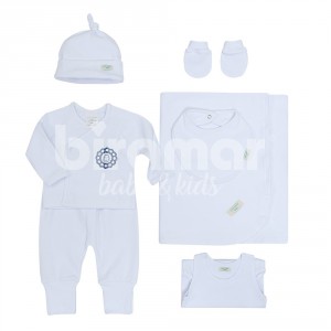 Gift Set para Bebê Elliott Marinho 7 Peças - Tamanho Único