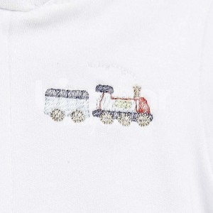 Kimono Maternidade para Bebê Train Vermelho 3 Peças - Tamanho Único