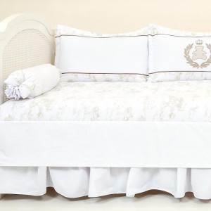Kit Cama Babá 7 peças Lollipop com Saia Teddy Nude