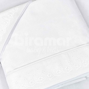 Jogo de Lençol para Carrinho Algodão Doce Branco Percal 180 Fios - Jogo de Lençol para Carrinho Algodão Doce Branco 3 peças Percal 180 Fios
