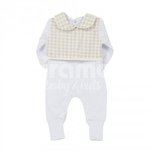 Macacão para Bebê Windsor Bege - Tamanho Único
