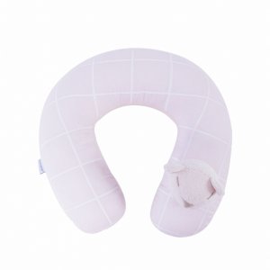 Protetor de Pescoço para Bebê Estampa Boston Rosa