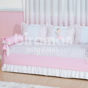 Kit Cama Babá 7 peças com Saia Lollipop II Bailarina Rosa