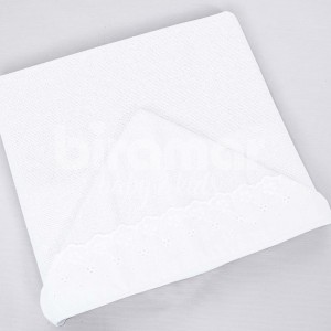 Toalha de Banho para Bebê Felpuda Revestida Lollipop Milk Branco