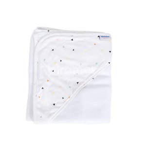Toalha de Banho para Bebê Fralda Com Capuz New York Mini Triângulo Colorido