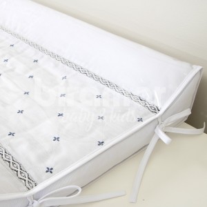 Trocador Anatômico para Bebê Branco / Marinho