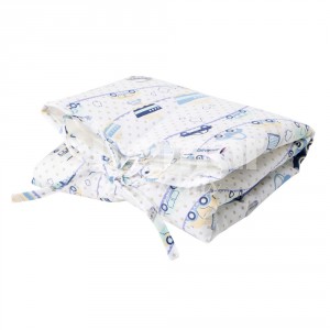 Trocador para Bebê Portátil Estampado Carrinhos Azul