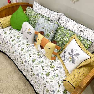 Kit Sofá Cama 12 peças Estampa - Floresta