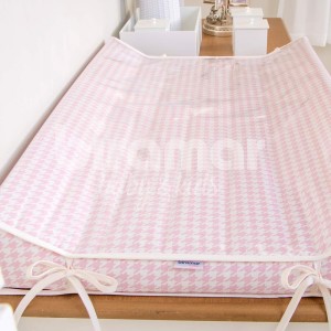 Trocador Anatômico para Bebê Estampado Windsor Rosa