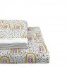 Jogo de Lençol para Mini Cama 3 Peças Percal Felice Arco Íris (Colchão 1,50m x 70cm)