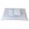 Lençol para Mini Cama 2 Peças Estampado Windsor Azul  - Lençol c/ Elástico e Fronha