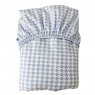 Lençol para Mini Cama 2 Peças Estampado Windsor Azul  - Lençol c/ Elástico e Fronha