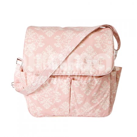 Bolsa com Trocador Brooklyn Jardim Secreto Arabesco Rosa