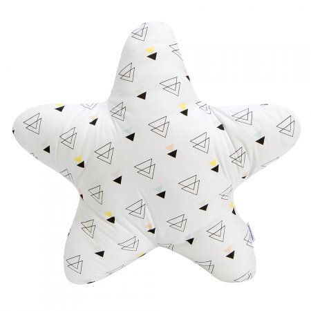 Almofada para Bebê Estrela New York Triângulo Colorido
