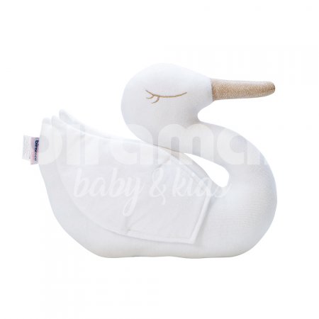 Almofada para Bebê Cisne Plush Branco