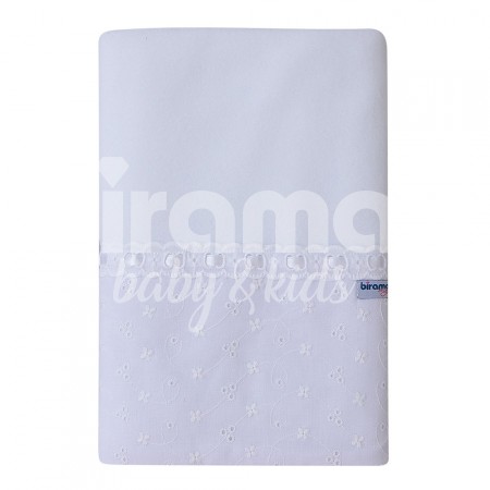 Cobertor Soft para Bebê Laise Chantilly Branco