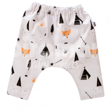 Calça Saruel para Bebê e Kids GG - Fox Preto