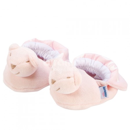 Pantufa para Bebê Estampa Cisne Rosa