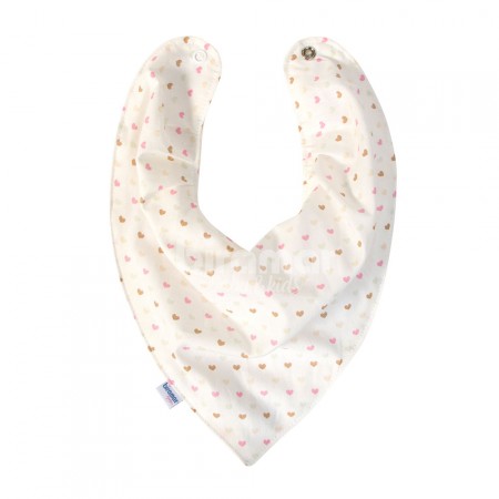 Babador Bandana para Bebê Amor Rosa