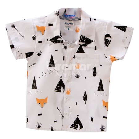 Camisa para Bebê e Kids P Fox Preto