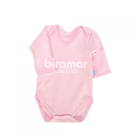 Body para Bebê Manga Longa G - Rosa