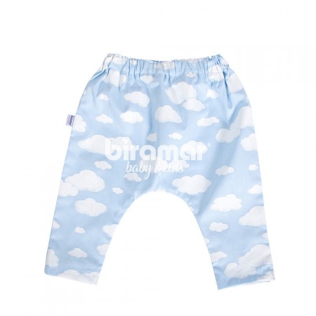 Calça Saruel para Bebê e Kids P - Nuvem Azul