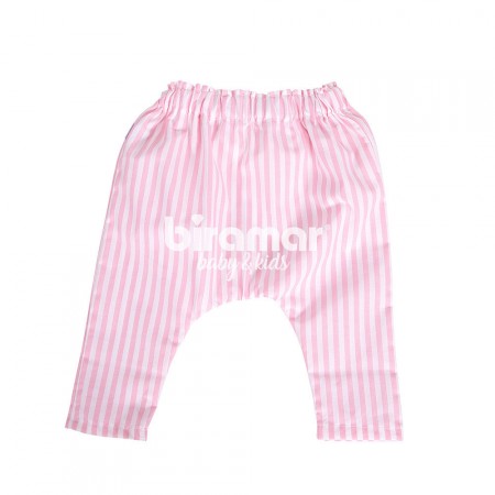 Calça Saruel para Bebê e Kids RN - Listrado Rosa