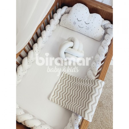 Trança Protetora de Berço e Cama New York Mini Triângulo Colorido