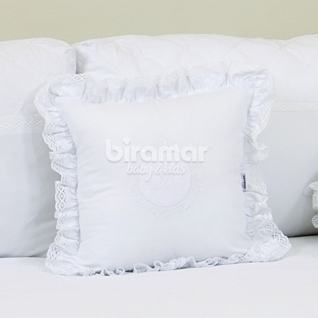 Almofada Marseille Personalizada Branco / Branco