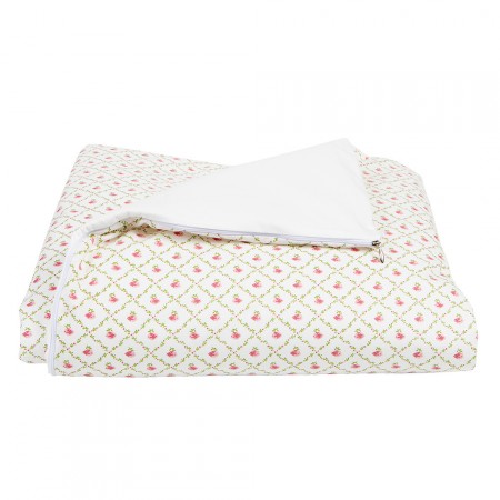 Edredom de Mini Cama Dupla Face e Duvet Estampa Kate Rose