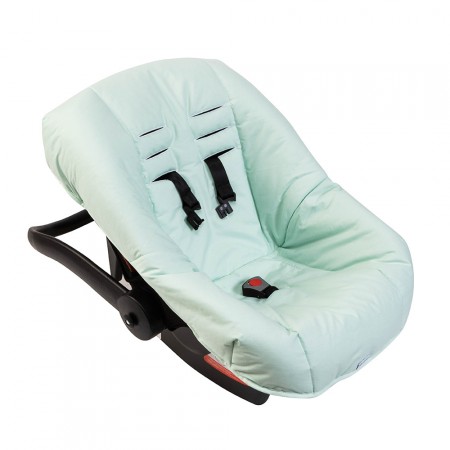 Capa para Bebê Conforto Ajustável Percal Verde Mint