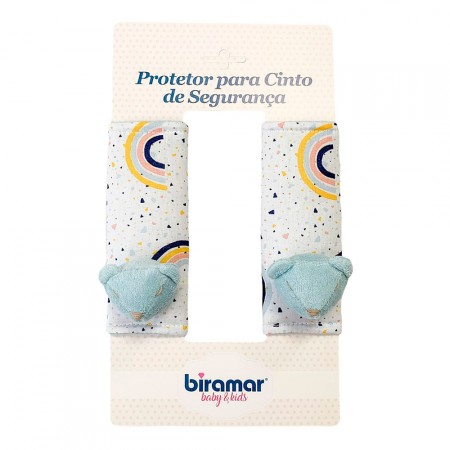 Protetor de Cinto para Bebê Estampa Arco Iris Azul