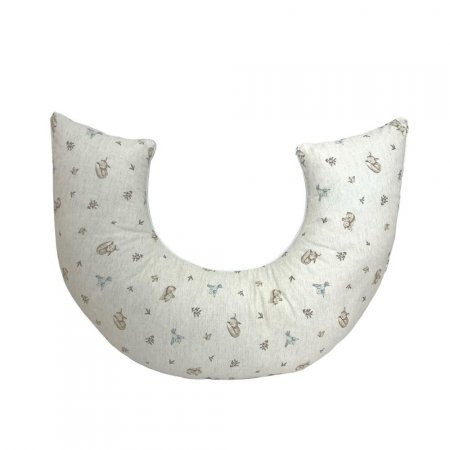 Almofada de Amamentação para Bebê Linho Bosque Encantado