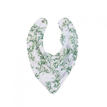 Babador Bandana para Bebê Benício Botanical Verde