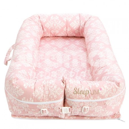 Bercinho Portátil para Bebê Sleep UM Jardim Secreto Arabesco Rosa