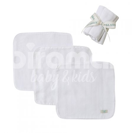 Trio Boquinhas Felpa para Bebê Royal Branco