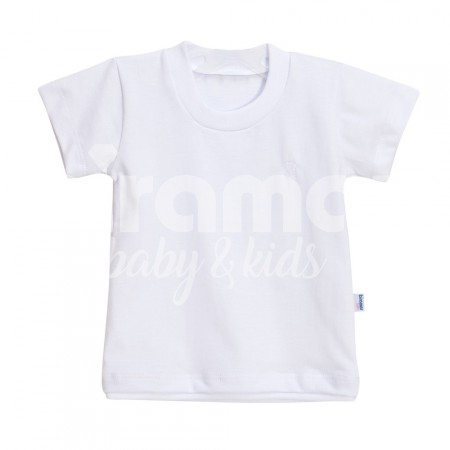 Camiseta para Bebê e Kids Manga Curta GG - Branco