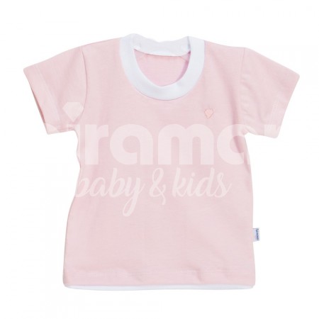 Camiseta para Bebê e Kids Manga Curta M - Rosa