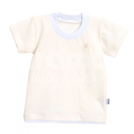 Camiseta para Bebê e Kids Manga Curta P - Marfim