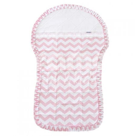 Capa para Carrinho de Bebê Soho Chevron Rosa