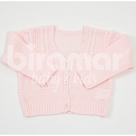 Casaquinho de Bebê Linha RN Rosa
