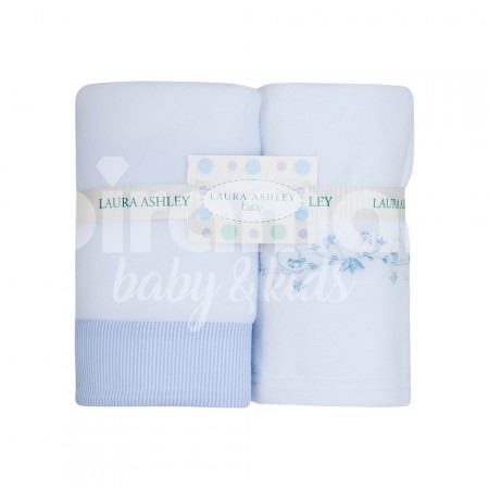 Cobertor Soft para Bebê 02 Peças Listradinho Valencia Azul